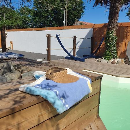 chambre indépendante avec piscine Gujan-Mestras Esterno foto