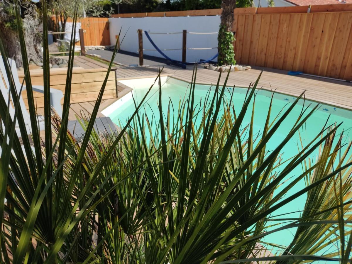chambre indépendante avec piscine Gujan-Mestras Esterno foto