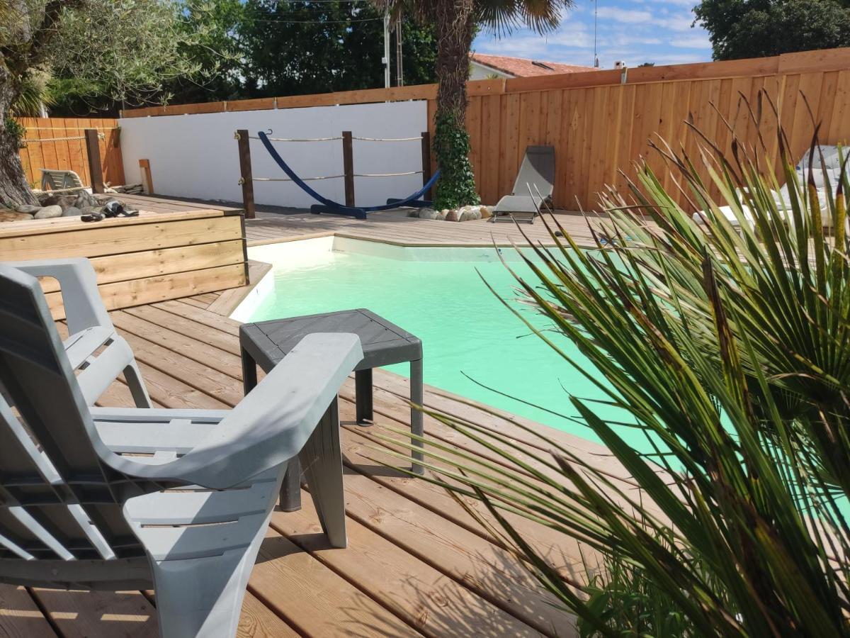chambre indépendante avec piscine Gujan-Mestras Esterno foto